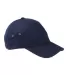 BA529 Big Accessories Washed Baseball Cap in Navy front view