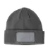 BA527 Big Accessories Patch Beanie GRAY front view