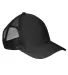 BA540 Big Accessories Sport Trucker Cap BLACK/ BLACK front view