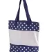 BE066 BAGedge 12 oz. Canvas Print Tote in Stars front view