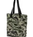 BE066 BAGedge 12 oz. Canvas Print Tote in Forest camo front view
