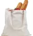 BE007 BAGedge 6 oz. Canvas Promo Tote NATURAL front view