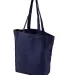 BE008 BAGedge 12 oz. Canvas Book Tote in Navy front view