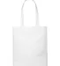 BE008 BAGedge 12 oz. Canvas Book Tote in White back view
