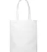 BE008 BAGedge 12 oz. Canvas Book Tote in White front view