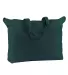 BE009 BAGedge 12 oz. Canvas Zippered Book Tote FOREST front view