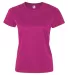 C5600 C2 Sport Ladies Polyester Tee Hot Pink front view