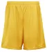 5229 C2 Sport Youth Performance Shorts Gold front view