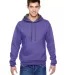 SF76R Fruit of the Loom 7.2 oz. Sofspun™ Hooded  Purple front view