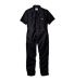 33999 Dickies 5 oz. Short Sleeve Coverall BLACK _S front view