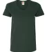 Hanes 5780 Ladies Heavyweight V-neck T-shirt - 578 Deep Forest front view