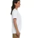 5780 Hanes® Ladies Heavyweight V-neck T-shirt - 5 White side view