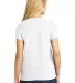 5780 Hanes® Ladies Heavyweight V-neck T-shirt - 5 White back view