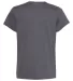 Hanes 5780 Ladies Heavyweight V-neck T-shirt - 578 Charcoal Heather back view