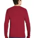 5586 Hanes® Long Sleeve Tagless 6.1 T-shirt - 558 Deep Red back view