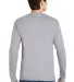 5586 Hanes® Long Sleeve Tagless 6.1 T-shirt - 558 Light Steel back view