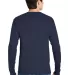 5586 Hanes® Long Sleeve Tagless 6.1 T-shirt - 558 Navy back view