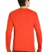 5586 Hanes® Long Sleeve Tagless 6.1 T-shirt - 558 Orange back view