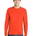 5586 Hanes® Long Sleeve Tagless 6.1 T-shirt - 558 Orange front view