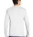 5586 Hanes® Long Sleeve Tagless 6.1 T-shirt - 558 White back view