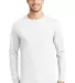 5586 Hanes® Long Sleeve Tagless 6.1 T-shirt - 558 White front view