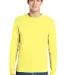 5586 Hanes® Long Sleeve Tagless 6.1 T-shirt - 558 Yellow front view