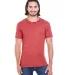 104A Threadfast Apparel Men's Blizzard Jersey Shor RED BLIZZARD front view