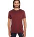 115A Threadfast Apparel Unisex Cross Dye Short-Sle in Black cherry