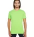 130A Threadfast Apparel Unisex Pigment Dye Short-S LIME front view