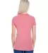 202A Threadfast Apparel Ladies' Triblend Short-Sle RED TRIBLEND back view