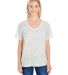 203FV Threadfast Apparel Ladies' Triblend Fleck Sh in Cream fleck