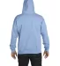 P180 Hanes® PrintPro®XP™ Full Zip Hooded Sweat Light Blue back view