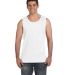 C9360 Comfort Colors Ringspun Garment-Dyed Tank in White front view