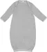 4406 Rabbit Skins Infant Baby Rib Lap Shoulder Lay HEATHER front view