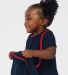 RS1004 Rabbit Skins Infant Jersey Contrast Trim Ve in Navy/red