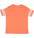 3037 Rabbit Skins Toddler Fine Jersey Football Tee Vintage Orange/ Blended White back view
