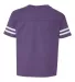 3037 Rabbit Skins Toddler Fine Jersey Football Tee Vintage Purple/ White back view