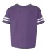 3037 Rabbit Skins Toddler Fine Jersey Football Tee Vintage Purple/ White front view