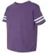 3037 Rabbit Skins Toddler Fine Jersey Football Tee Vintage Purple/ White side view