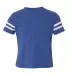 3037 Rabbit Skins Toddler Fine Jersey Football Tee Vintage Royal/ White front view