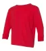 RS3302 Rabbit Skins Toddler Fine Jersey Long Sleev RED side view