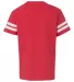 6137 LAT Jersey Youth Football Tee VN RED/ BLD WHT back view