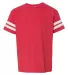6137 LAT Jersey Youth Football Tee VN RED/ BLD WHT front view