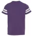 6137 LAT Jersey Youth Football Tee VN PURP/ BLD WH back view