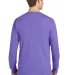 Port & Company PC099LS Pigment-Dyed Long Sleeve Te Amethyst back view