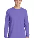 Port & Company PC099LS Pigment-Dyed Long Sleeve Te Amethyst front view