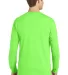 Port & Company PC099LS Pigment-Dyed Long Sleeve Te Neon Green back view