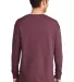 Port & Company PC099LS Pigment-Dyed Long Sleeve Te Wineberry back view