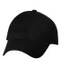 9610 Sportsman  - Heavy Brushed Twill Cap -  Black front view