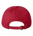 9610 Sportsman  - Heavy Brushed Twill Cap -  Red back view